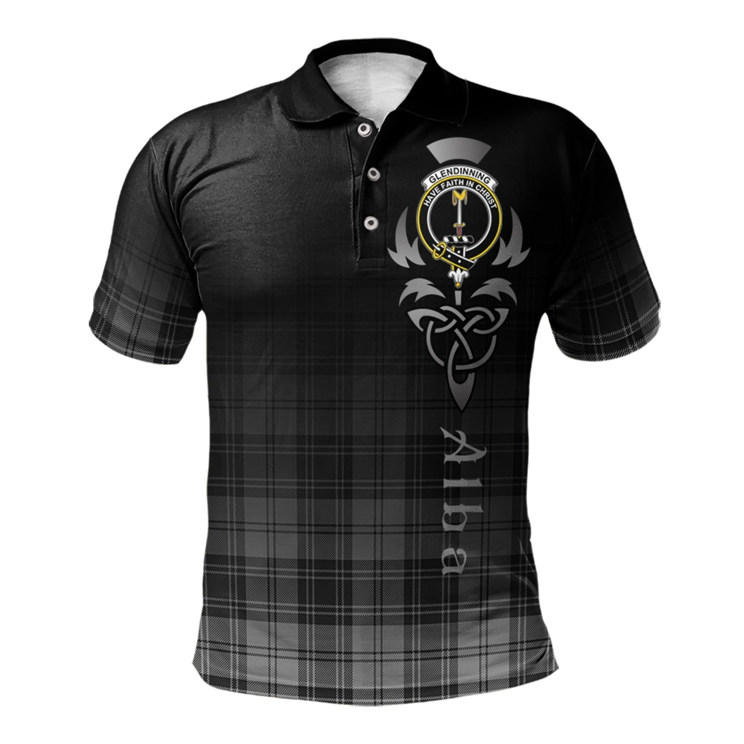 scottish-glendinning-clan-crest-tartan-alba-celtic-polo-shirt