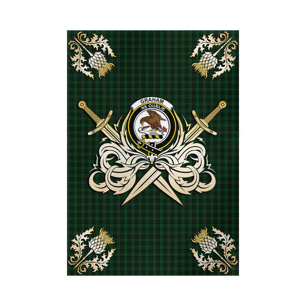 scottish-graham-clan-crest-courage-sword-tartan-garden-flag