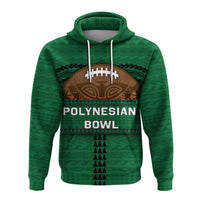 Custom Polynesian Bowl Hoodie Green Custom Text and Number LT4 - Wonder Print Shop