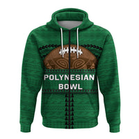 Custom Polynesian Bowl Zip Hoodie Green Custom Text and Number LT4 - Wonder Print Shop