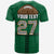 Custom Polynesian Bowl T Shirt Green Custom Text And Number LT4 - Wonder Print Shop