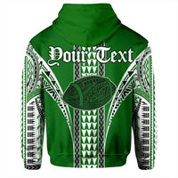 Custom Hawaii Hoodie Green Football Pullover Hoodie - Wonder Print Shop