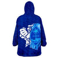 Guam Chamorro Warrior Wearable Blanket Hoodie - Wonder Print Shop