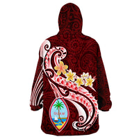Guam Guam Seal Polynesian Patterns Plumeria Wearable Blanket Hoodie - Wonder Print Shop