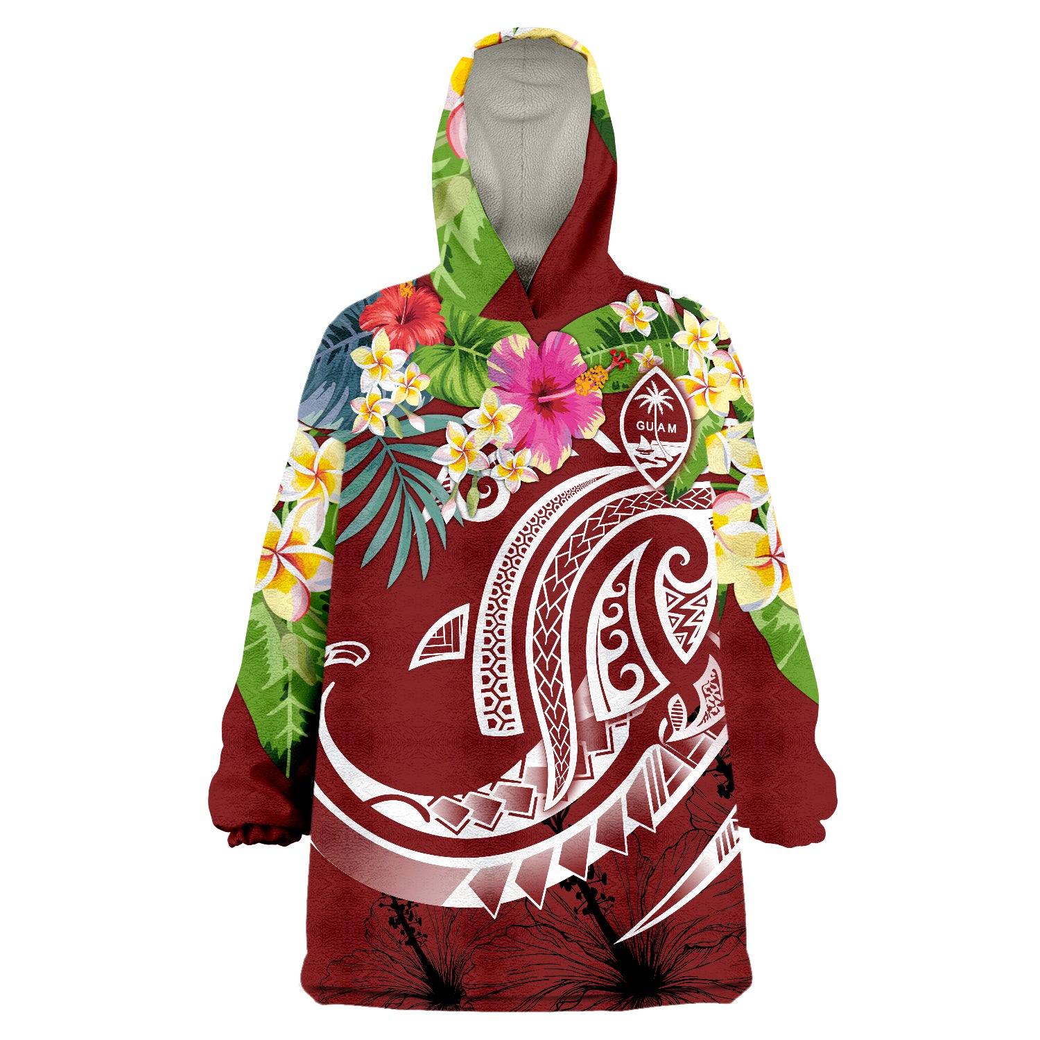 guam-polynesian-summer-plumeria-wearable-blanket-hoodie