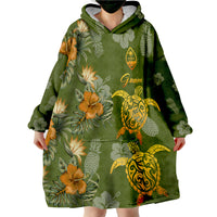 Guam Polynesian Tropical Summer Wearable Blanket Hoodie - Wonder Print Shop