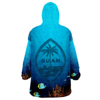 Guam Under Sea Wearable Blanket Hoodie - Wonder Print Shop