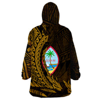 Guam Wings Style Gold Version Wearable Blanket Hoodie - Wonder Print Shop