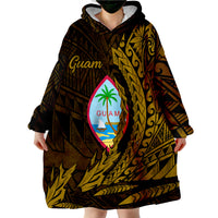 Guam Wings Style Gold Version Wearable Blanket Hoodie - Wonder Print Shop