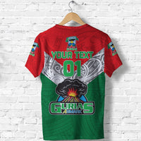 Custom Papua New Guinea Agmark Rabaul Gurias T Shirt Rugby Green, Custom Text And Number LT8 - Wonder Print Shop