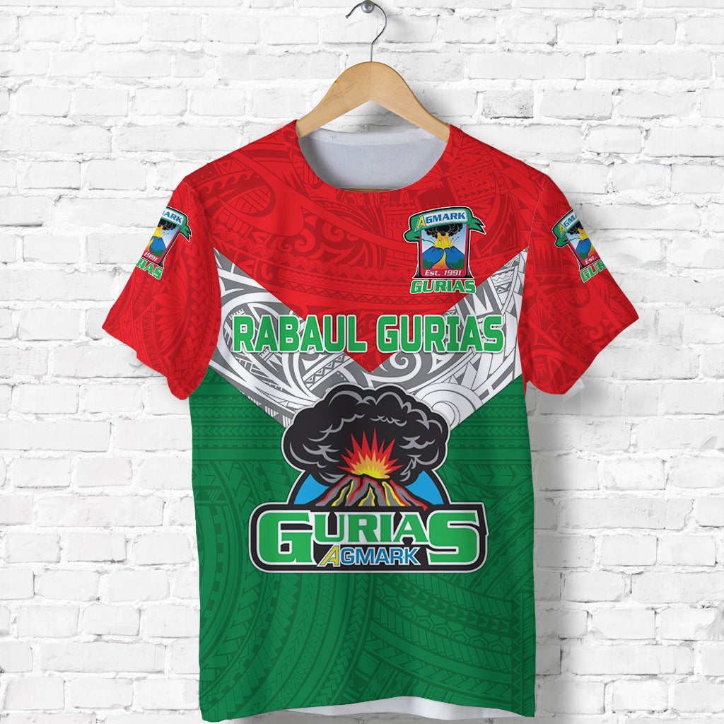 Custom Papua New Guinea Agmark Rabaul Gurias T Shirt Rugby Green, Custom Text And Number LT8 - Wonder Print Shop