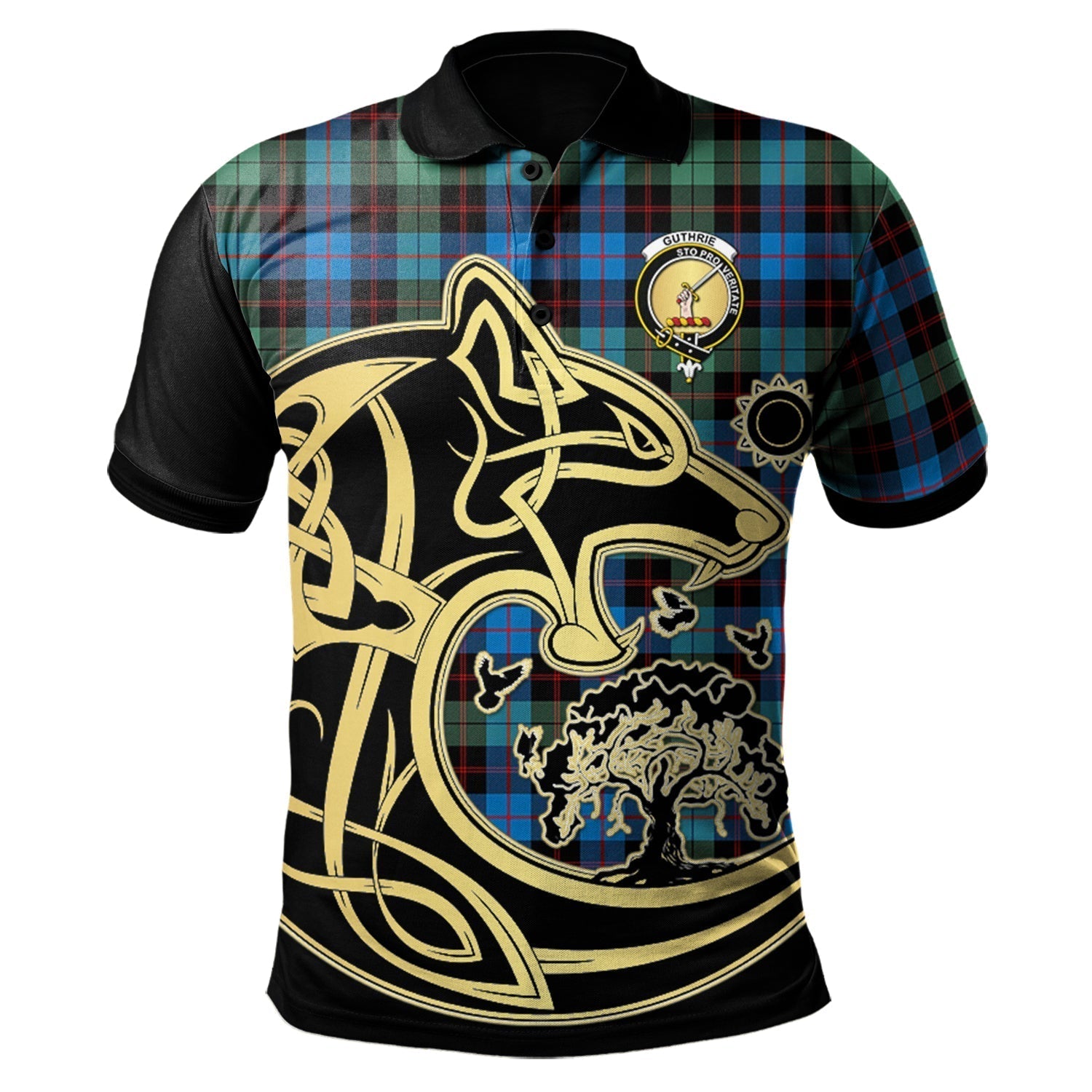 scottish-guthrie-ancient-clan-crest-tartan-celtic-wolf-style-polo-shirt