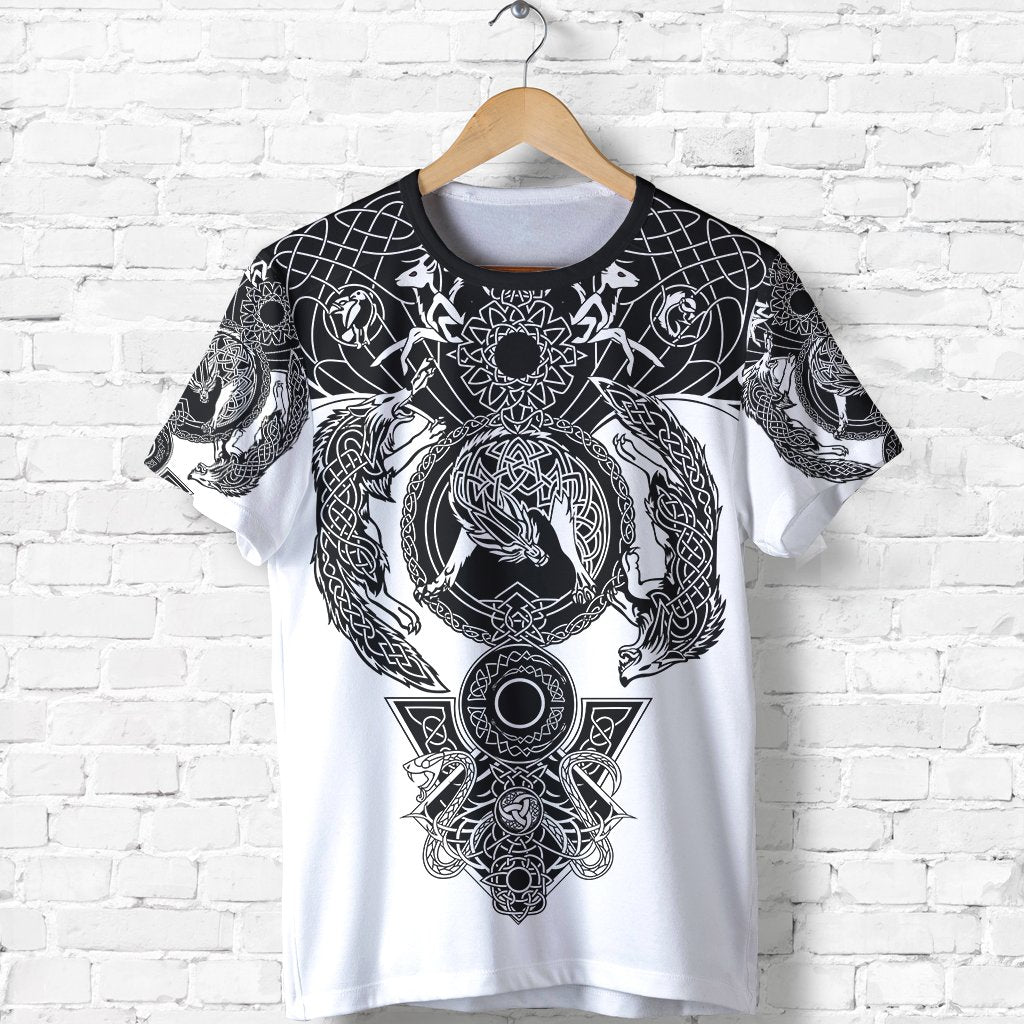 Viking Tattoo All Over Print T Shirt RLT12 - Wonder Print Shop