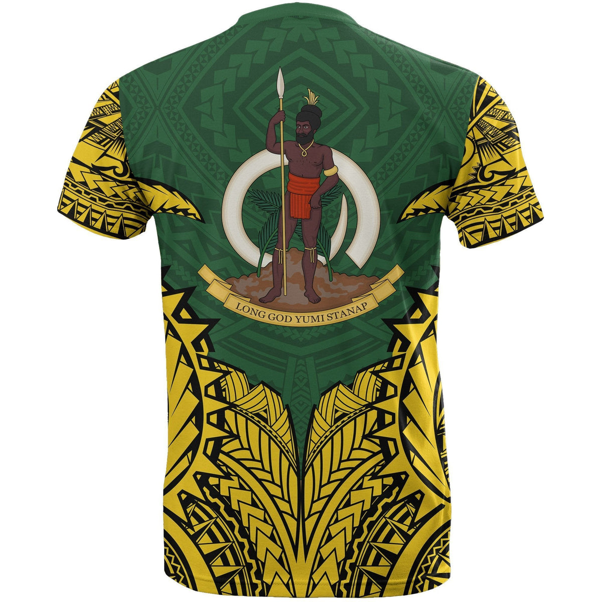 Vanuatu Premium T Shirt Vanuatu Flag Polynesian Tattoo - Wonder Print Shop