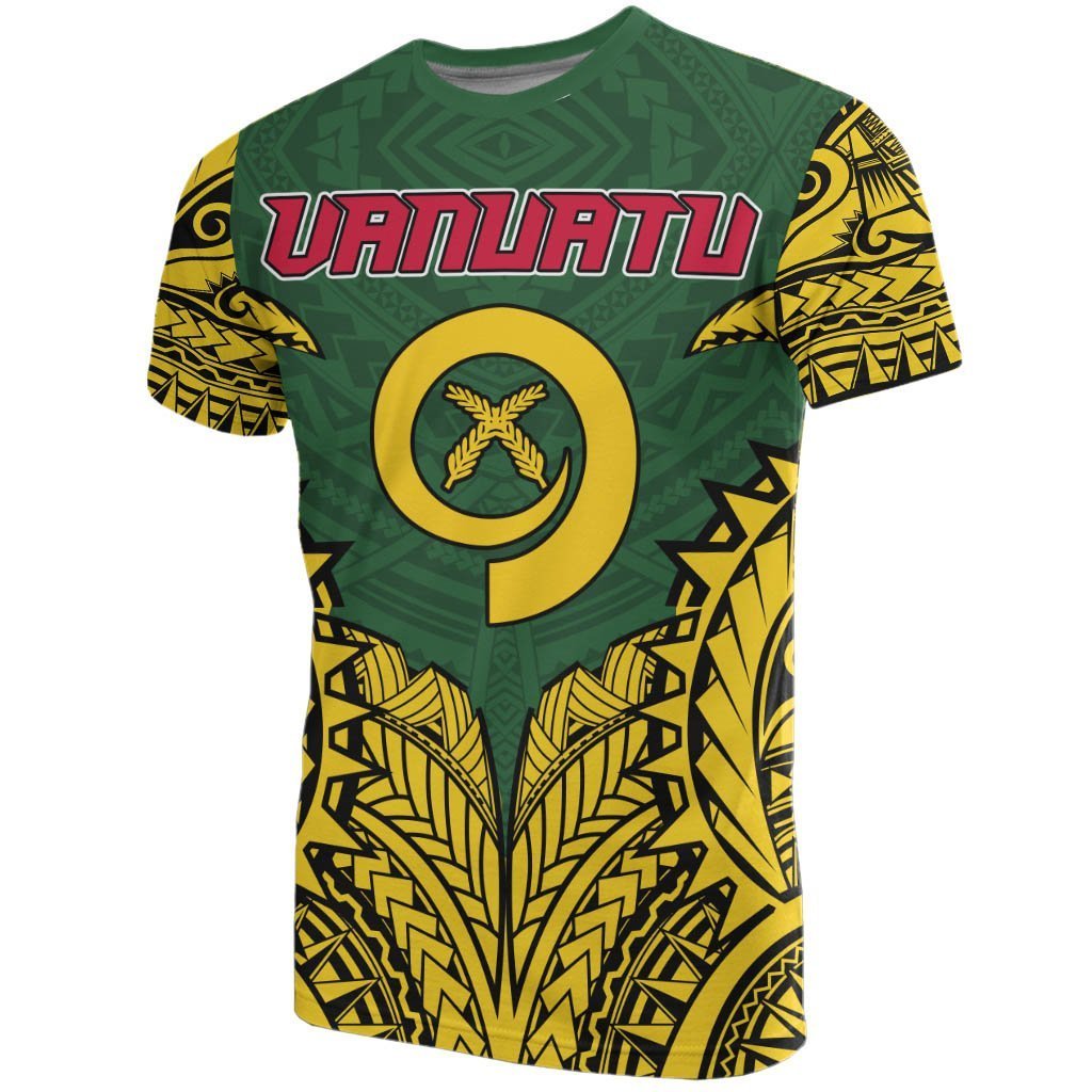 Vanuatu Premium T Shirt Vanuatu Flag Polynesian Tattoo - Wonder Print Shop