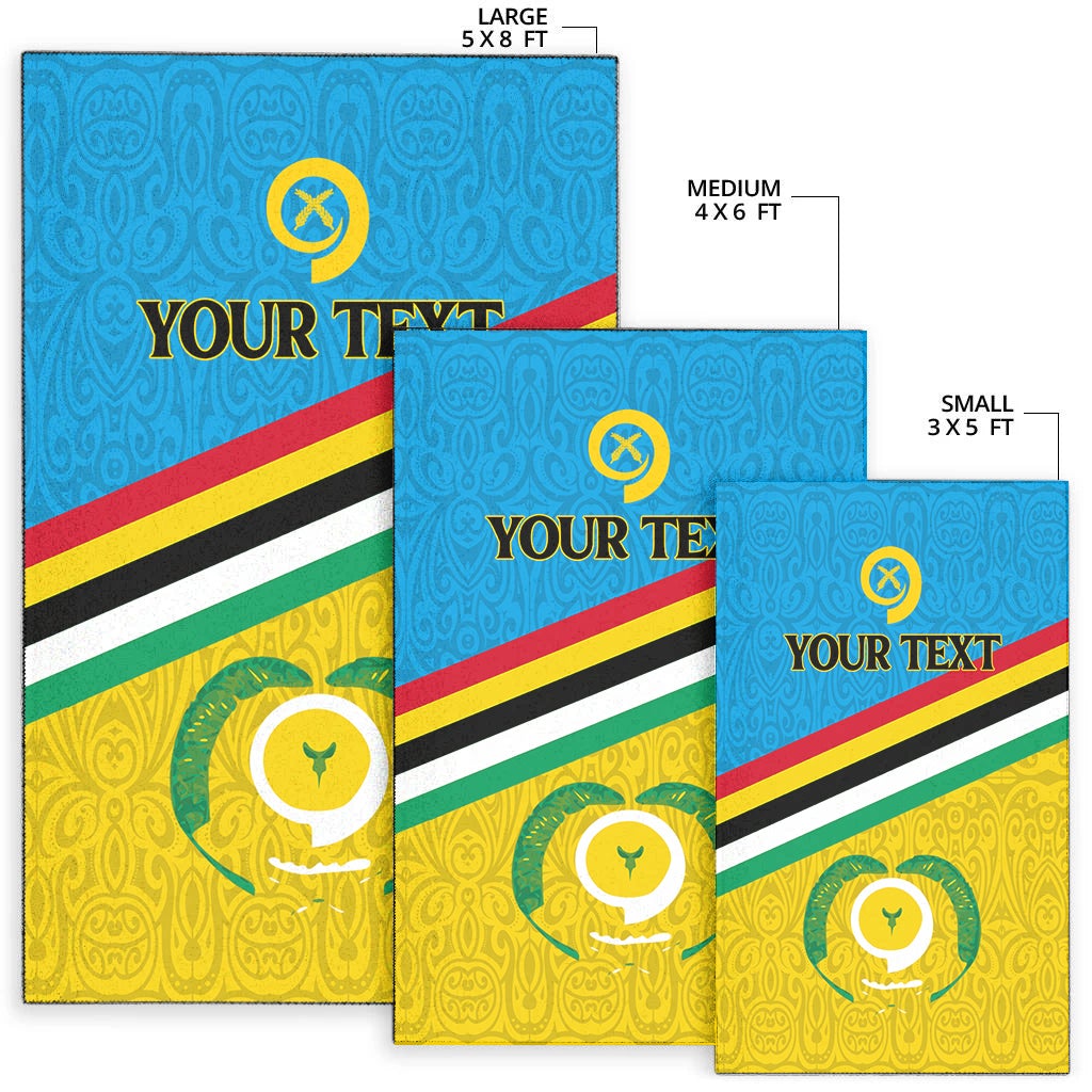 (Custom Personalised) Vanuatu Torba Province Area Rug - Flag Style LT12 - Wonder Print Shop