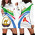 Eritrea Map And Coat Of Arms Hoodie Dress LT13 - Wonder Print Shop