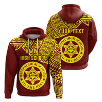 Custom Haapai High School Hoodie Maroon and Gold LT4 - Wonder Print Shop