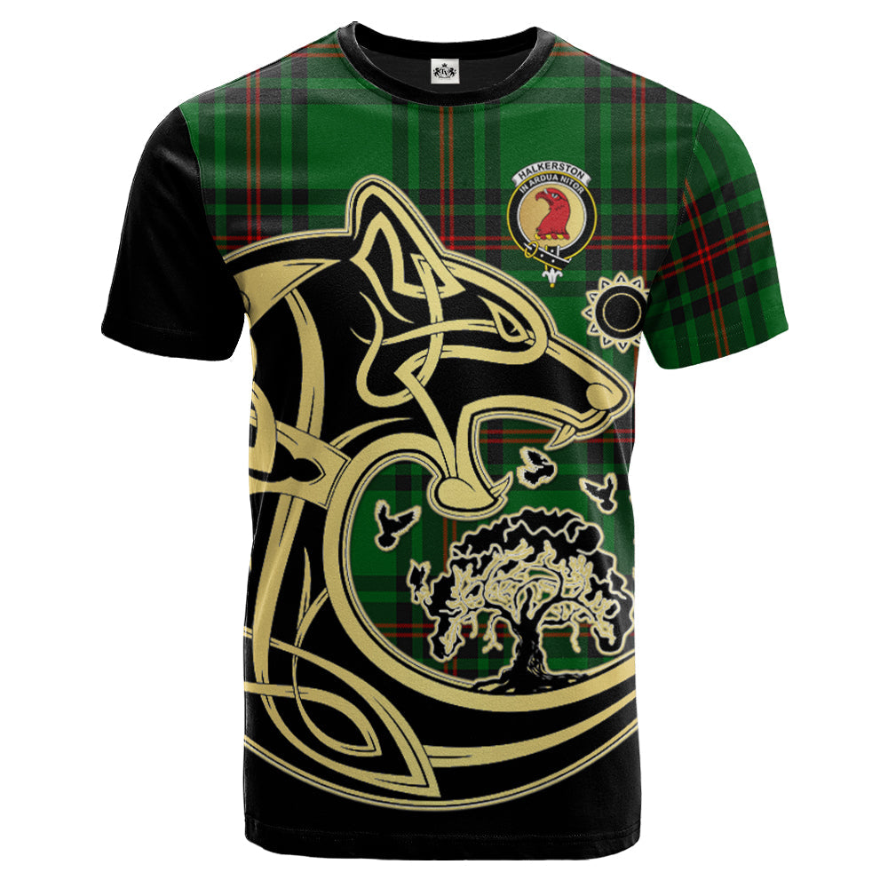 scottish-halkerston-clan-crest-celtic-wolf-tartan-t-shirt