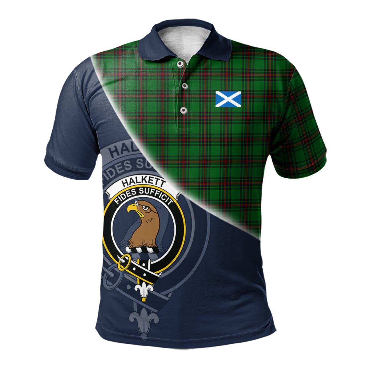 scottish-halkett-clan-crest-tartan-scotland-flag-half-style-polo-shirt