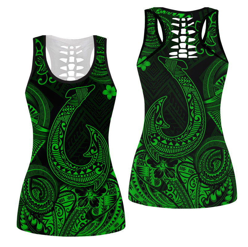hawaii-fish-hook-polynesian-hollow-tank-top-unique-style-green