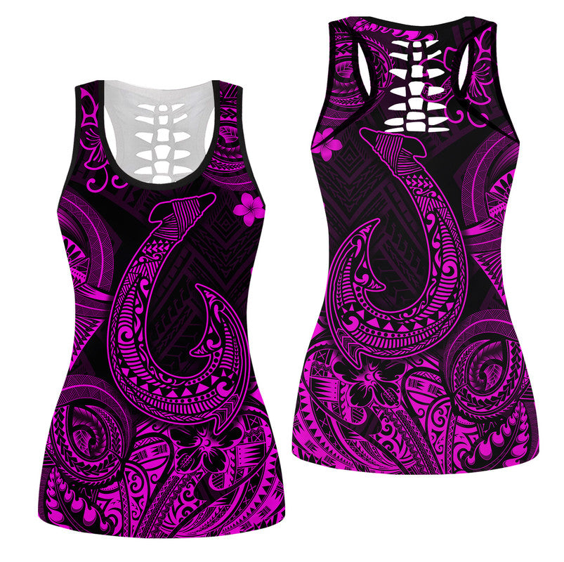 hawaii-fish-hook-polynesian-hollow-tank-top-unique-style-pink