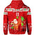Custom Christmas Hawaii Hoodie Santa Claus Surfing Simple Style Red LT8 - Wonder Print Shop