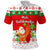 Custom Christmas Hawaii Polo Shirt Santa Claus Surfing Simple Style White LT8 - Wonder Print Shop
