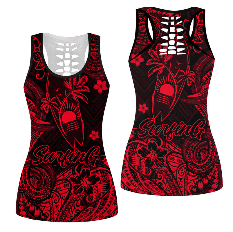hawaii-surfing-polynesian-hollow-tank-top-unique-style-red