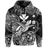 Custom Hawaii Turtle Map Polynesian Hoodie Kanaka Maoli Unique Style Black LT8 - Wonder Print Shop