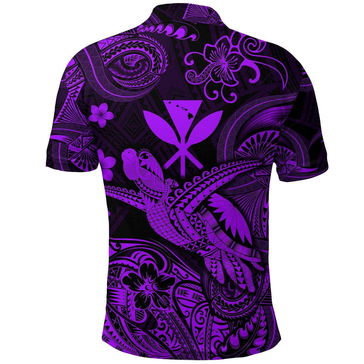 Hawaii Golf Shirts Polynesian Turtle with Kanaka Maoli Polo Shirt Unique Style Purple LT8 - Wonder Print Shop
