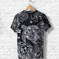 Hawaii Turtle Polynesian T Shirt Plumeria Flower Unique Style Black LT8 - Wonder Print Shop