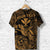 Custom Hawaii Turtle Map Polynesian T Shirt Kanaka Maoli Unique Style Gold LT8 - Wonder Print Shop