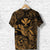 Hawaii Turtle Map Polynesian T Shirt Kanaka Maoli Unique Style Gold LT8 - Wonder Print Shop
