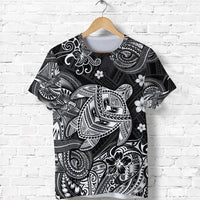 Custom Hawaii Turtle Polynesian T Shirt Plumeria Flower Unique Style Black LT8 - Wonder Print Shop