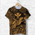 Custom Hawaii Turtle Map Polynesian T Shirt Kanaka Maoli Unique Style Gold LT8 - Wonder Print Shop