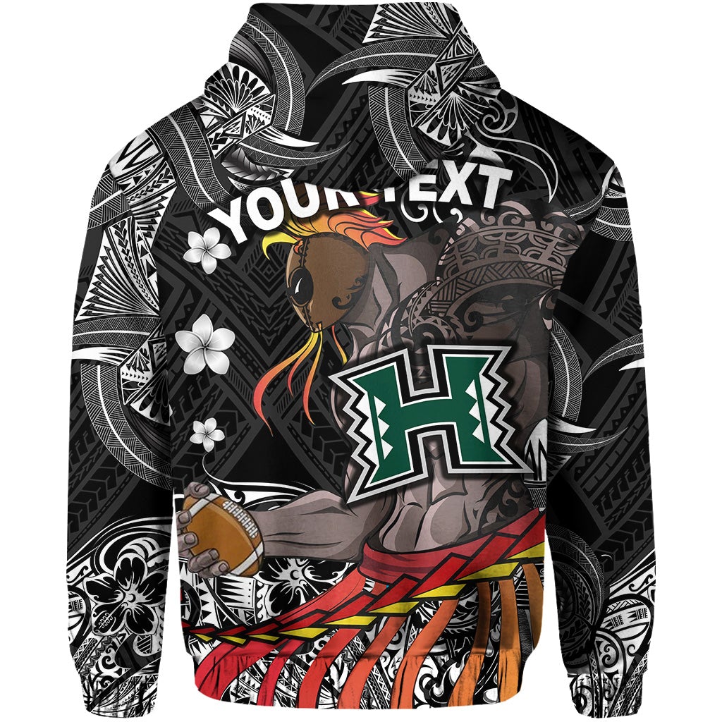 Custom Hawaii Warriors Polynesian Zip Hoodie Unique Style Black LT8 - Wonder Print Shop