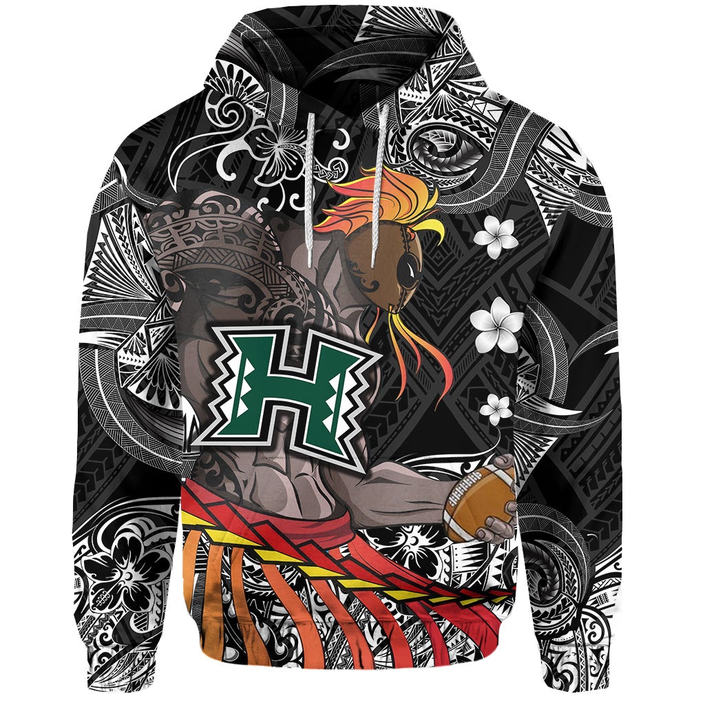 Custom Hawaii Warriors Polynesian Hoodie Unique Style Black LT8 - Wonder Print Shop