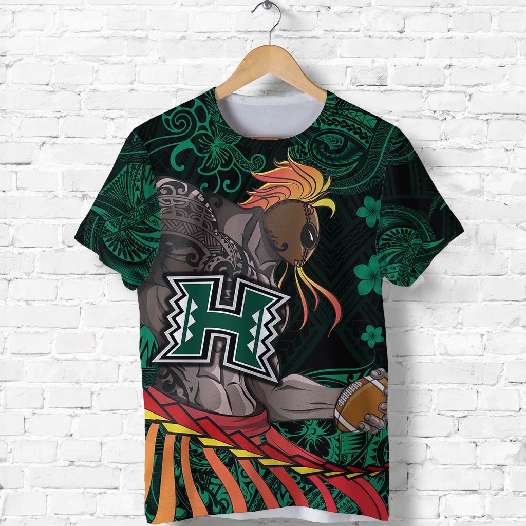 Custom Hawaii Warriors Polynesian T Shirt Unique Style Green LT8 - Wonder Print Shop