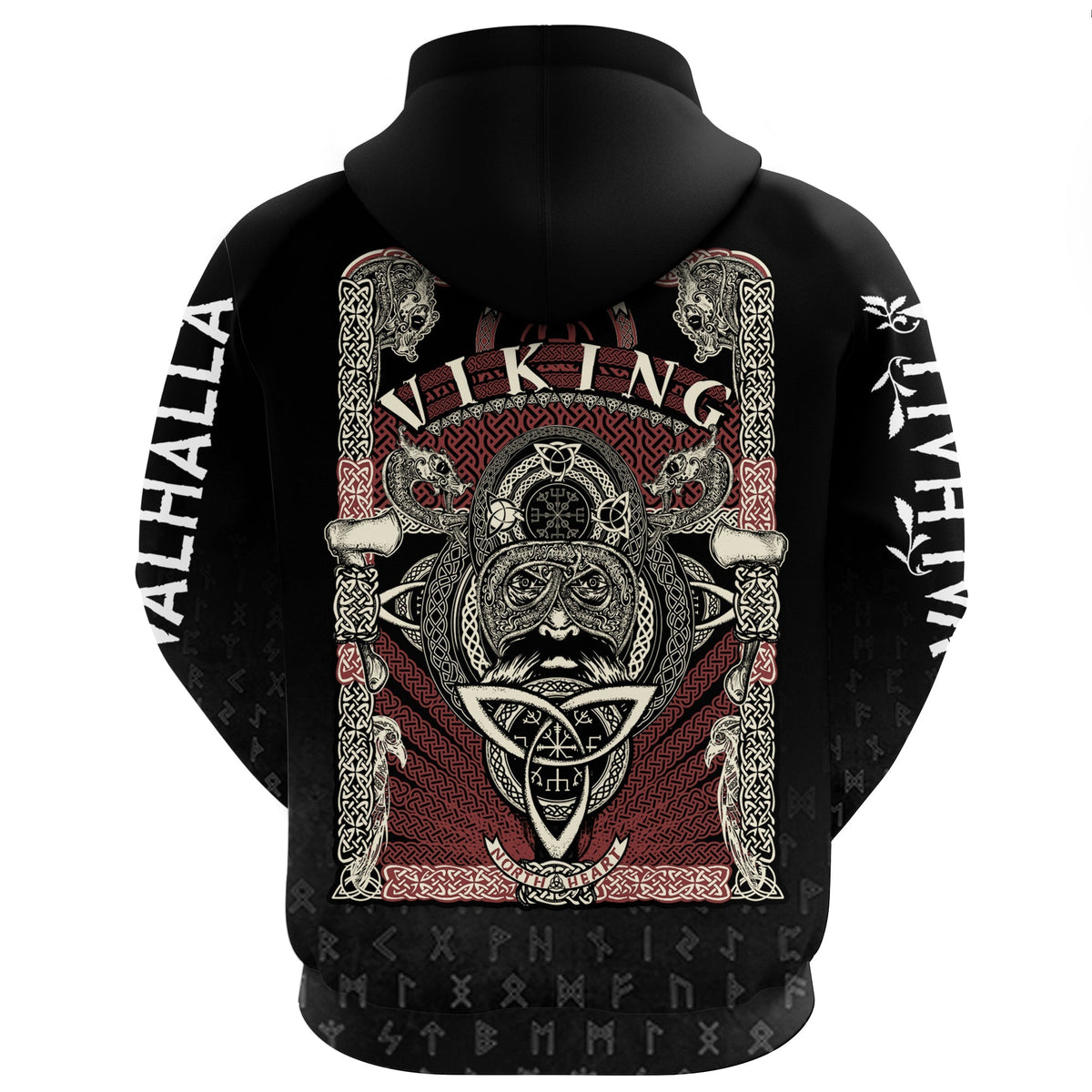 Viking Ragnarok Zip Hoodie RLT12 - Wonder Print Shop