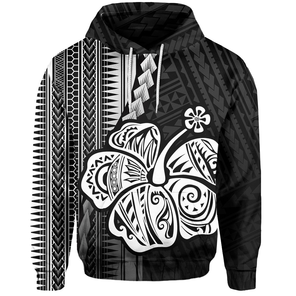 Custom Polynesian Hibiscus Hoodie Hawaiian Style No.4 LT6 - Wonder Print Shop