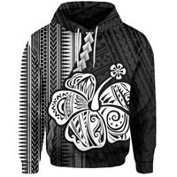 Custom Polynesian Hibiscus Hoodie Hawaiian Style No.4 LT6 - Wonder Print Shop