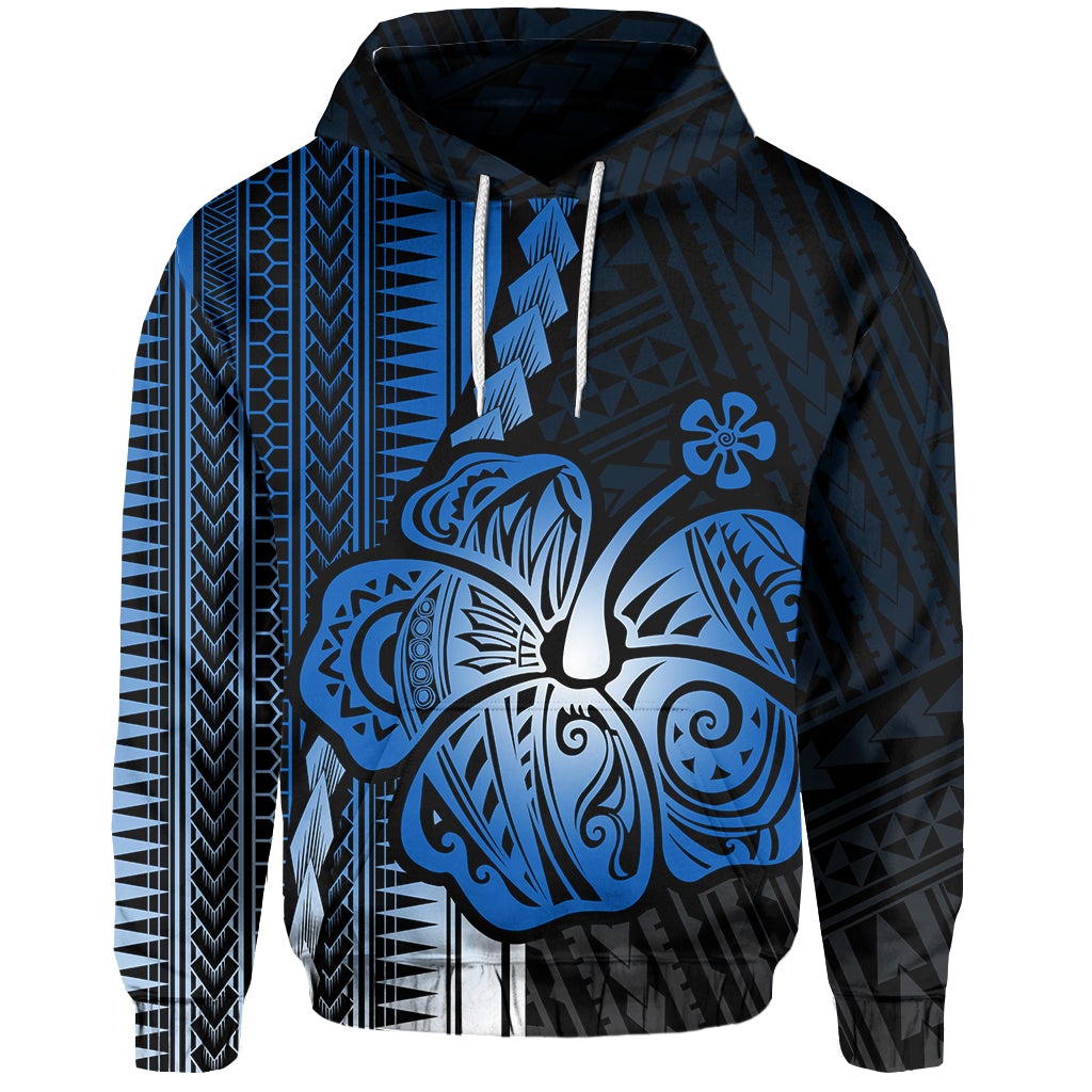 Custom Polynesian Hibiscus Hoodie Hawaiian Style No.5 LT6 - Wonder Print Shop