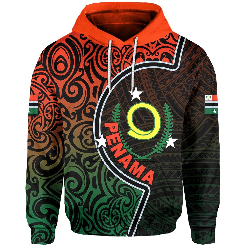 Penama Province Hoodie Of Vanuatu Polynesian Flag Color LIANA VATU LT6 - Wonder Print Shop
