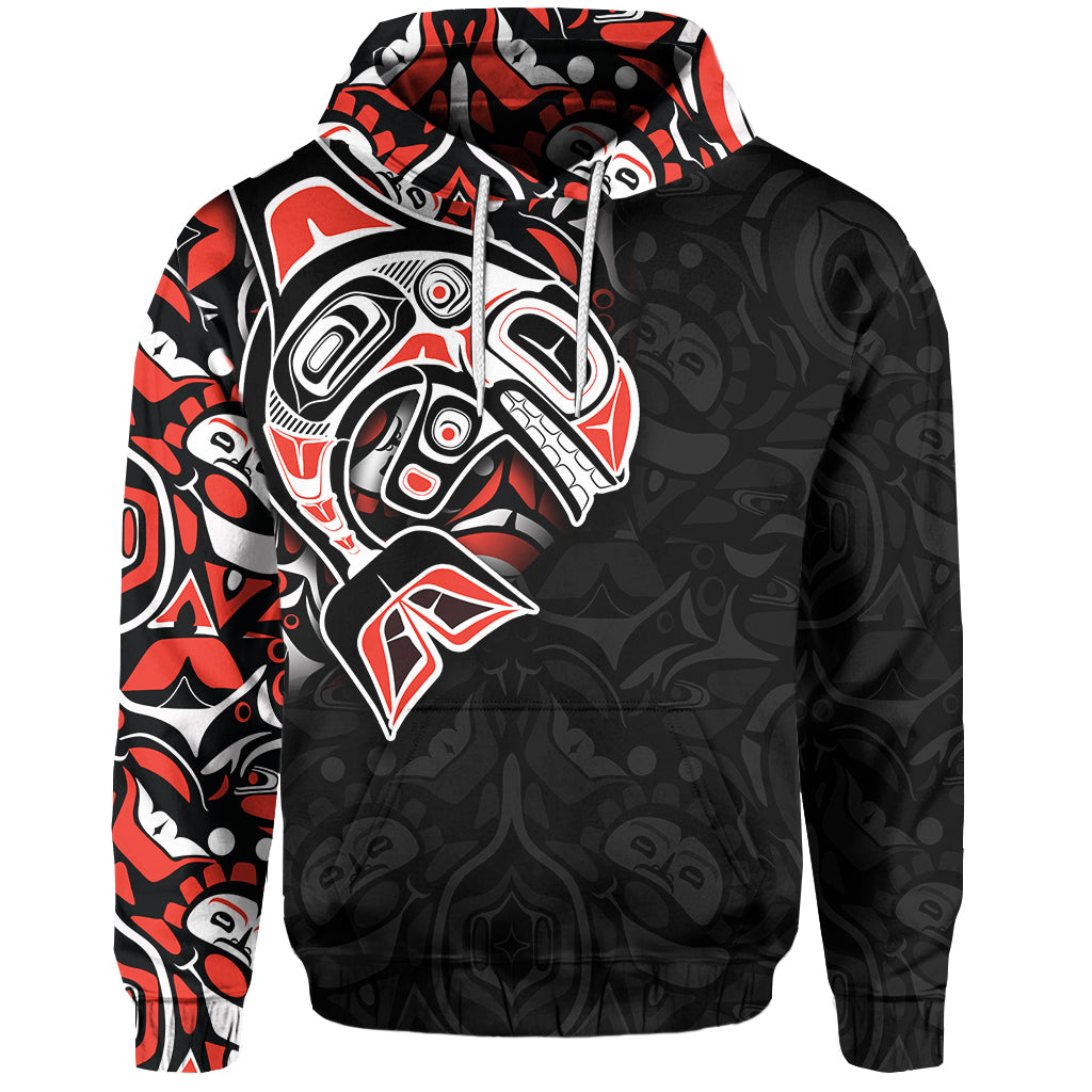 Custom Canada Haida Hoodie Killer Whale LT6 - Wonder Print Shop