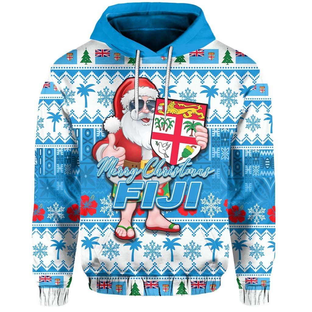 Fiji Christmas Hoodie Cool Santa Claus LT6 - Wonder Print Shop