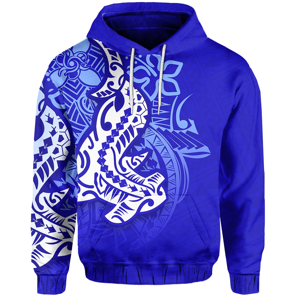 Custom Polynesian Hoodie Hammerhead Shark LT6 - Wonder Print Shop