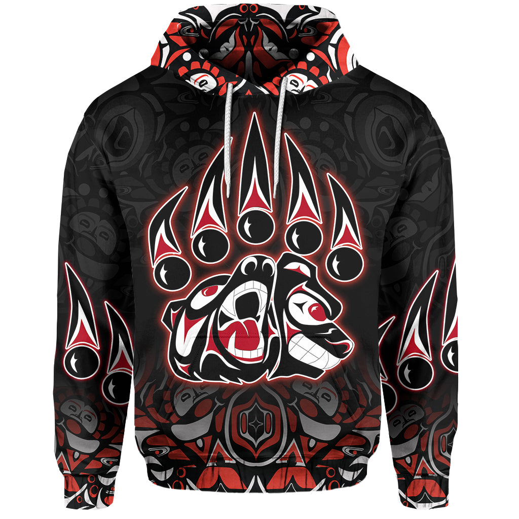 Custom Canada Hoodie Haida Bear LT6 - Wonder Print Shop