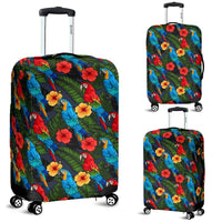 Hibiscus Parrot Brazil Luggage Covers - Wonder Print Shop