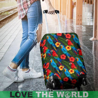 Hibiscus Parrot Brazil Luggage Covers - Wonder Print Shop